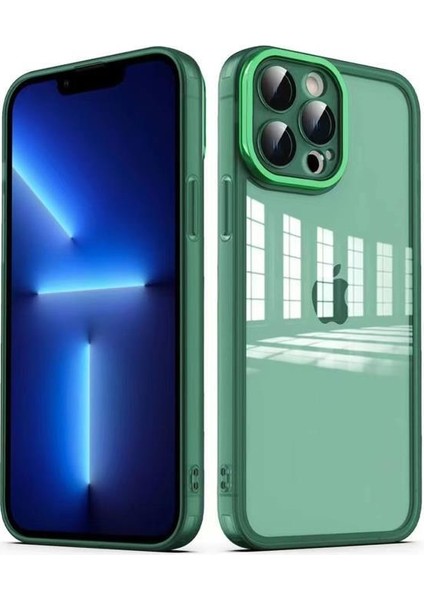 Apple iPhone 13 Pro Kılıf Kamera Korumalı Transparan Zore Post Kapak