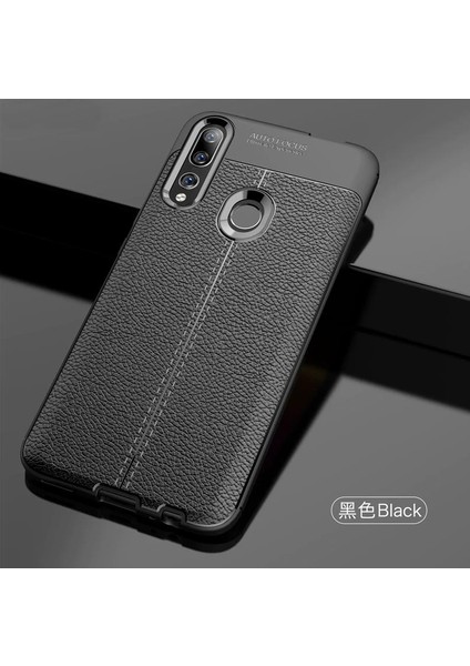 Huawei Y9 Prime 2019 Kılıf Deri Desenli Kamera Korumalı Silikon