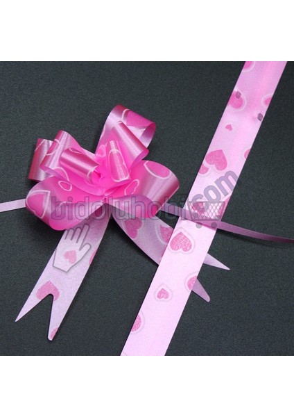 Paket Süsü Pratik Fiyonk 10'lu 35 cm Pembe