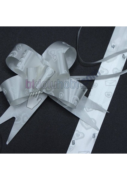 Paket Süsü Pratik Fiyonk 10'lu 35 cm Beyaz