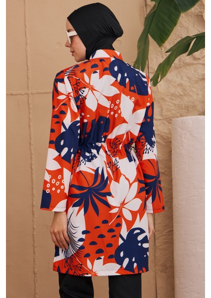 Paraşüt Tam Kapalı Tesettür Mayo Desenli Dokuma 2224-178 indirimleri