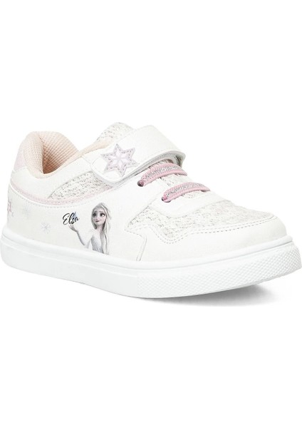Frozen Lales Beyaz Rahat Tabanlı Kız Çocuk Spor Ayakkabı