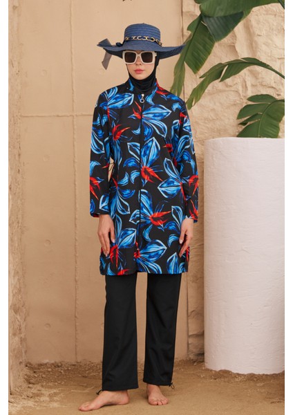 Paraşüt Tam Kapalı Tesettür Mayo Desenli Dokuma 2224-571 fiyatları