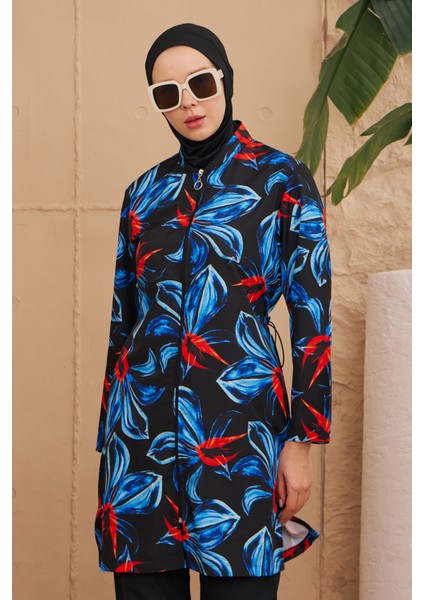 Paraşüt Tam Kapalı Tesettür Mayo Desenli Dokuma 2224-571 fırsatları