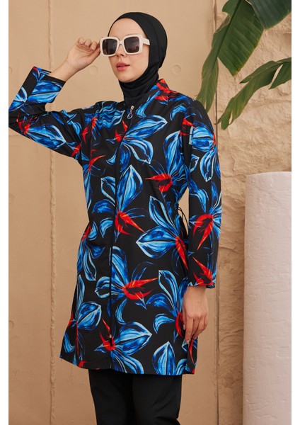 Paraşüt Tam Kapalı Tesettür Mayo Desenli Dokuma 2224-571 indirimleri
