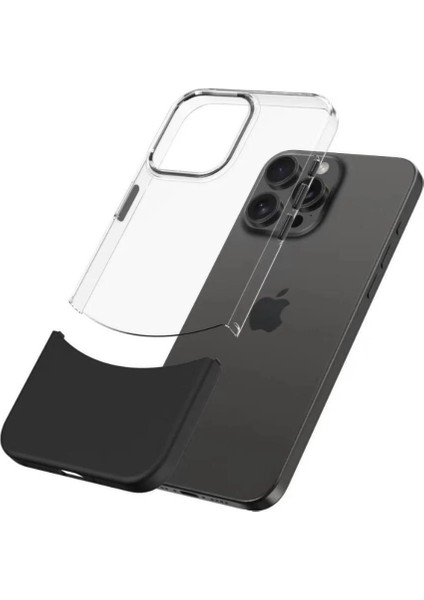 iPhone 12 Pro Max Kılıf Transparent 2 Renk Pc Sert Kapak