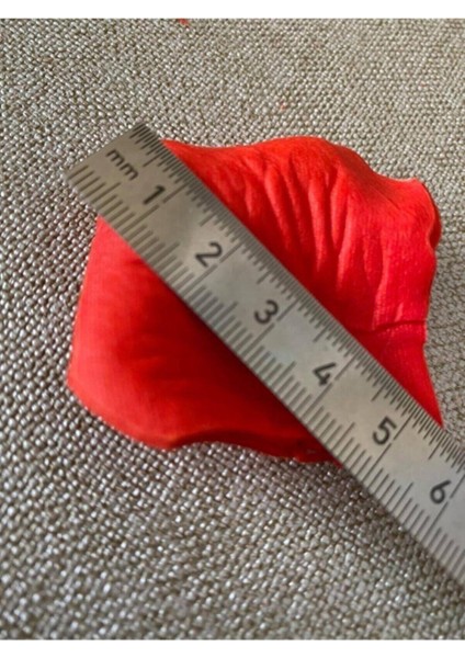 Yapay Kırmızı Gül Yaprağı 5X5CM 96 Adet - Yapay Gül Yaprak