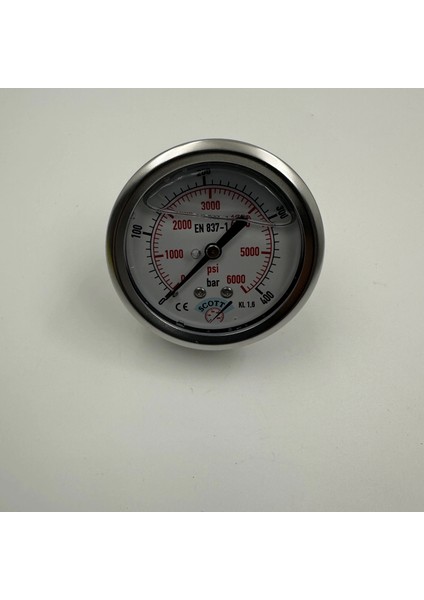 Ø 63 - 0 - 400 Bar 1/4 Gliserinli Pano Tipi Manometre fırsatları