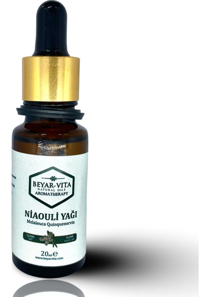 Beyar Vita Niaouli Yağı 20ml, Saf, Karışımsız Nioli Uçucu Yağı