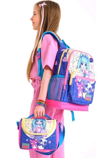 Desenli Okul Çantası Beslenme Kalemlik 3lü Set 23735 fiyatları