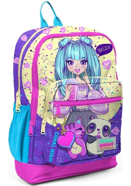 Desenli Okul Çantası Beslenme Kalemlik 3lü Set 23735 indirimleri