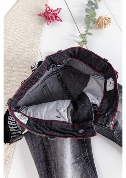 Denim Kumaş Askılı Erkek Bebek Kot Pantolon fırsatları