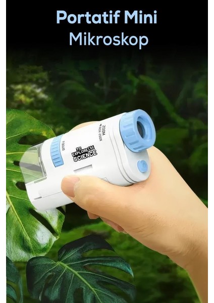 Çocuk Portatif Mini Mikroskop