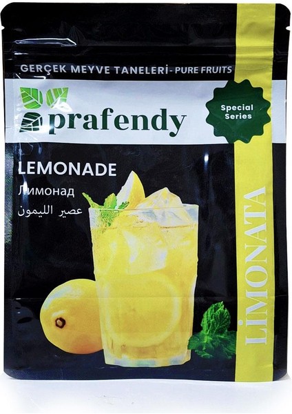 Prafendy Ev Yapımı Tadında Gerçek Meyve Taneli Toz Limonata 1 kg