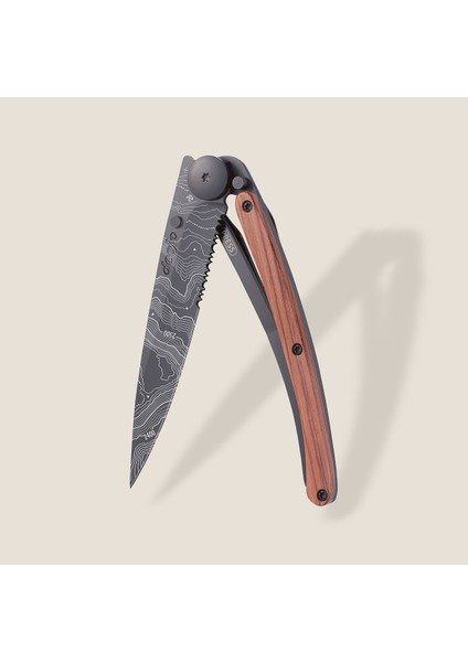 Serrated 37G, Coral Wood / Topography