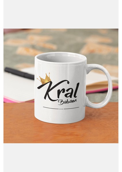 Kral Babam Yazılı Babalar Günü Kupası