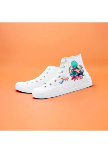 Animal Anime Kız Baskılı Sneaker Spor Ayakkabı