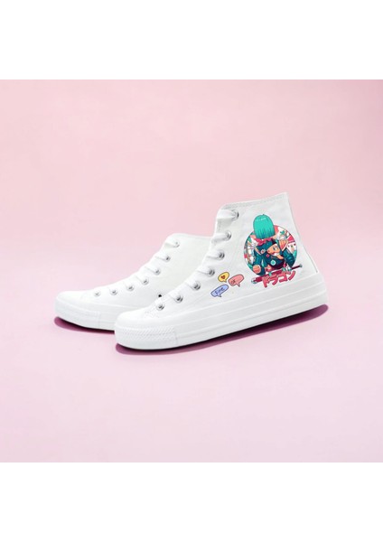 Animal Anime Kız Baskılı Sneaker Spor Ayakkabı