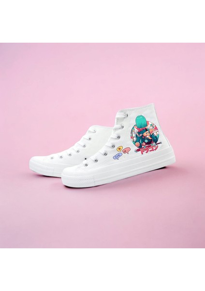Animal Anime Kız Baskılı Sneaker Spor Ayakkabı