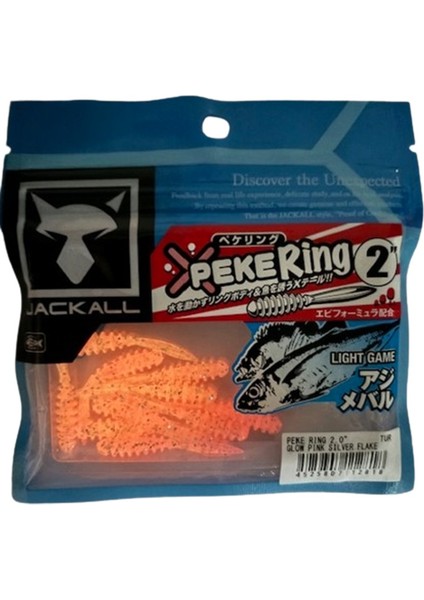 Peke Ring 2'' 5cm Silikon Yem (Glow Pınk Sılver Flake) fırsatları