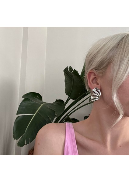 Silver Kelebek Küpe