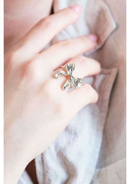 Gümüş Kaplama Ayarlanabilir Fiyonk Yüzük fiyatları