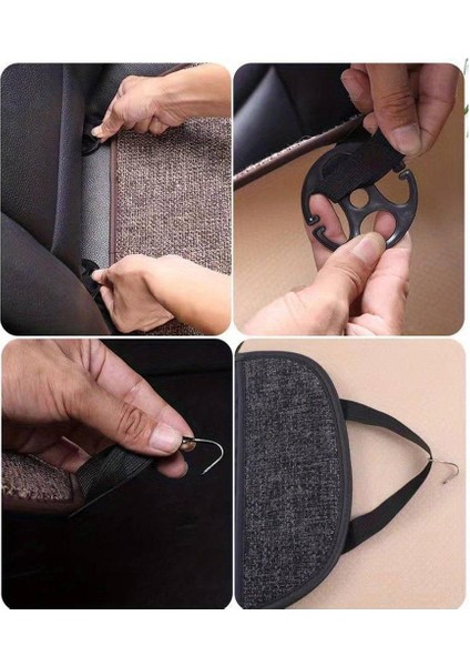 Oto Koltuk Koruyucu Keten Minder Cepli 3 Lü Set Taba fırsatları