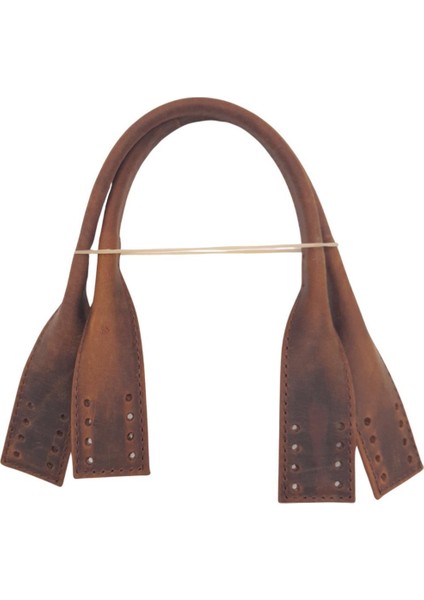 Gerçek Deri Kısa Pelikan Model Çanta Sapı Crazy Oil Hardal Sarı Renk