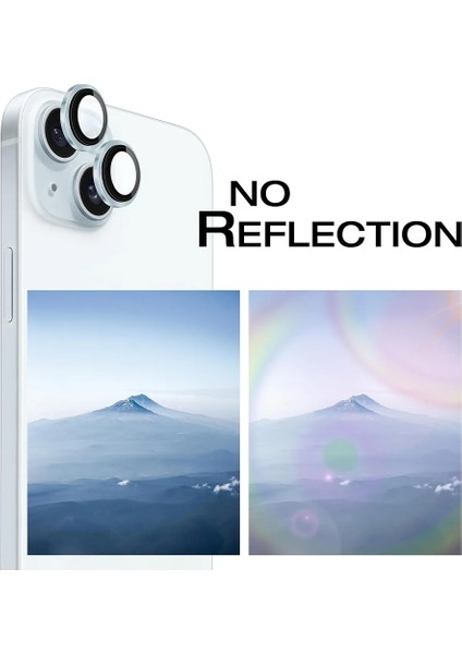 iPhone 15 Kamera Koruyucu Lens Alüminyum Alışımlı Cam