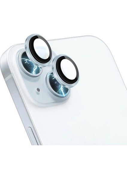 iPhone 15 Plus Kamera Koruyucu Lens Alüminyum Alışımlı Cam