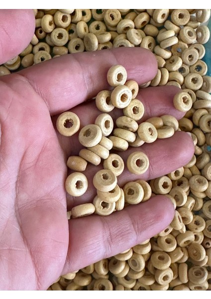 1 cm 20 gr Bambu Delikli Takı Boncuğu