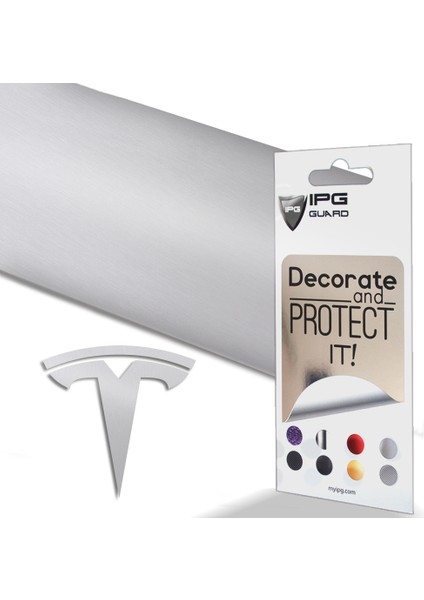 Tesla Model Y Özel Kesim Logo Seti - Direksiyon Ön Arka Jantlar ve Sensörler Için 8'lu Tesla Logo Sticker Seti ( Alüminyum )