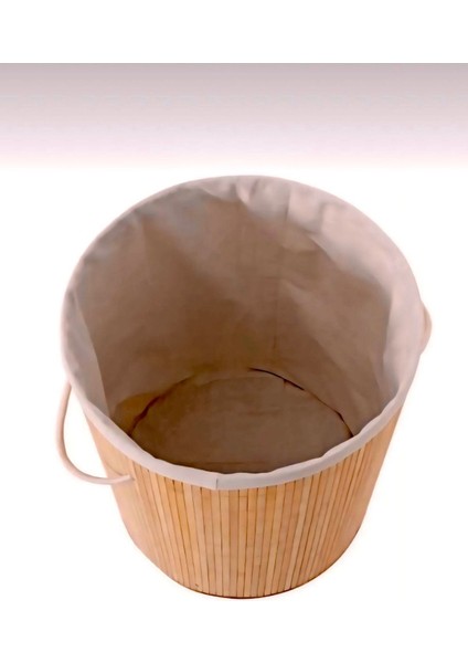 Katlanabilir Bambu Çamaşır Sepeti Yuvarlak 35X57 cm Banyo Çamaşır Kirli Sepeti Çok Amaçlı Hasır Düzenleme Oyuncak Sepeti fiyatları