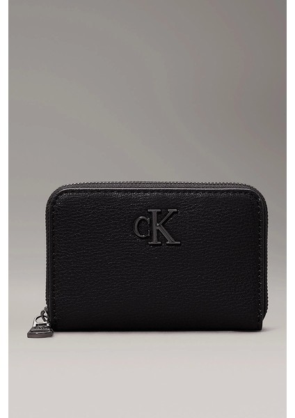 Calvin Klein Kadın Minimal Monogram Fermuarlı Cüzdan