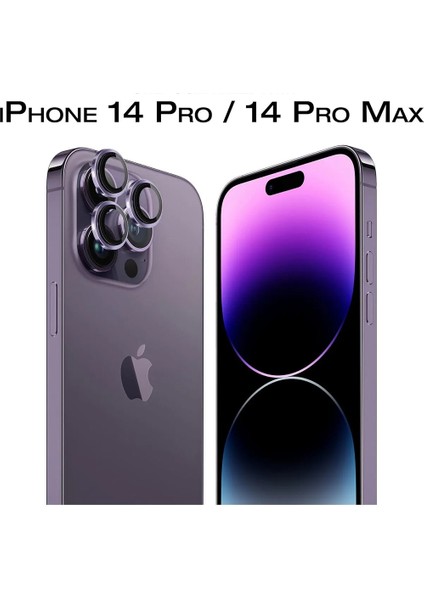 iPhone 14 Pro Kamera Koruyucu Lens Alüminyum Alışımlı Cam