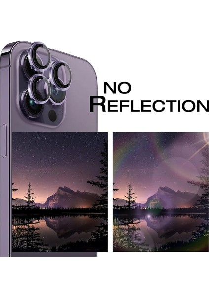 iPhone 14 Pro Kamera Koruyucu Lens Alüminyum Alışımlı Cam