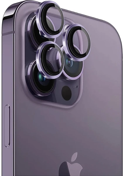 iPhone 14 Pro Max Kamera Koruyucu Lens Alüminyum Alışımlı Cam