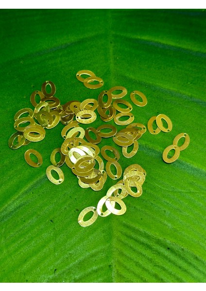 Altın Sarısı Çelik Delikli Takı Pul Payet 10 gr 1 cm