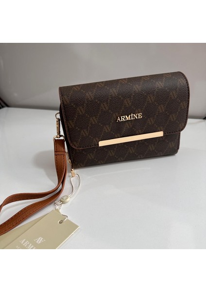 Bayan Portföy Çanta Noktalı Kahve AR38105