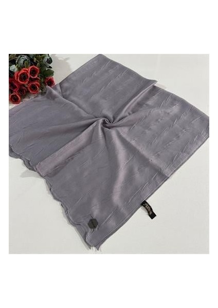 Pliseli Bambu Eşarp Çakıl PBE0211