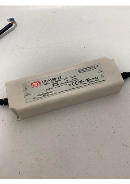 LPV-150-12 12VDC 10.0AMP IP67 LED Sürücü