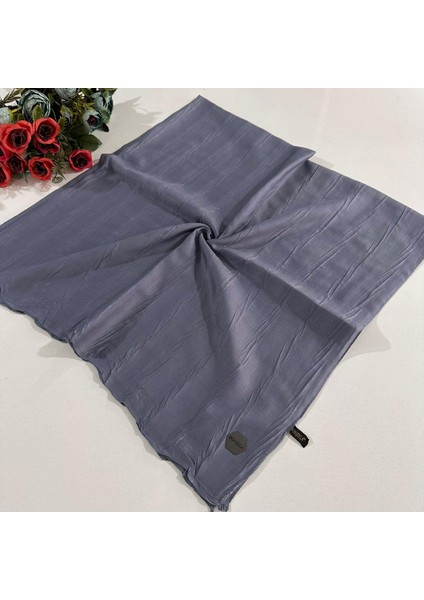 Pliseli Bambu Eşarp Füme PBE0219