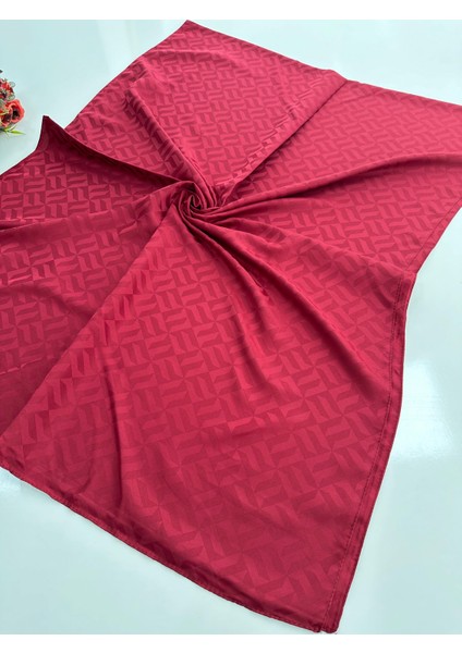Jakar Şal F Desen Bordo JSL1018