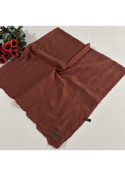 Pliseli Bambu Eşarp Tarçın PBE0208