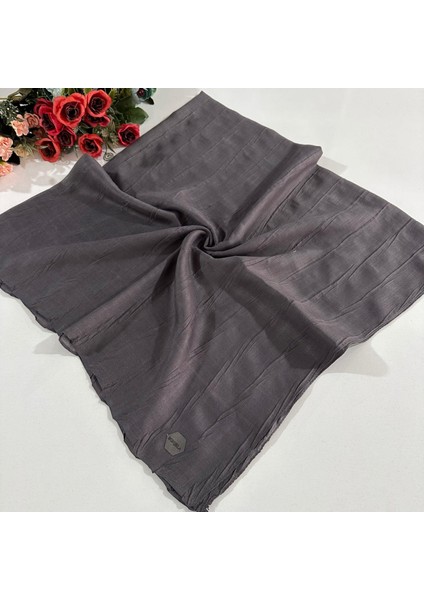 Pliseli Bambu Eşarp Antrasit PBE0233