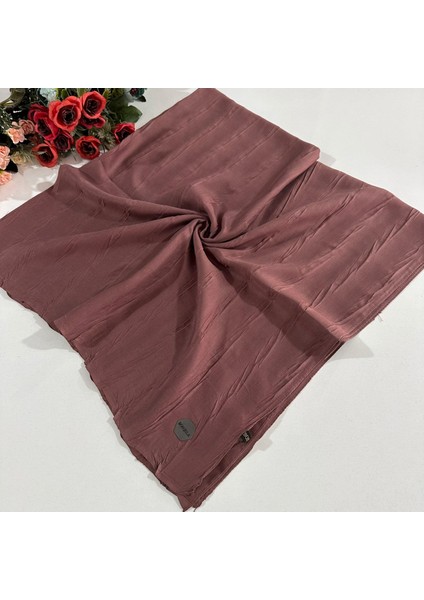 Pliseli Bambu Eşarp Bakır PBE0234