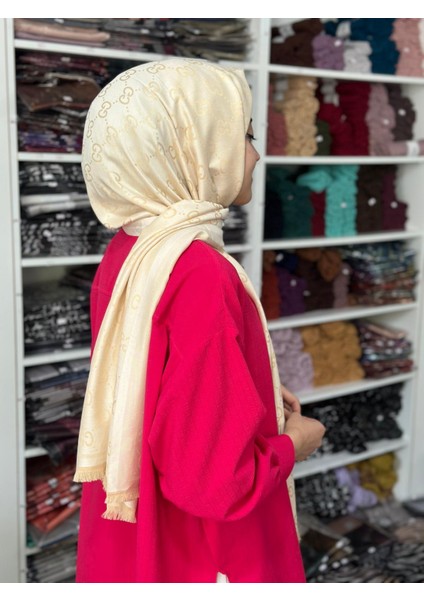 G Desen Çift Taraflı Premium Jakar Şal JSP0108