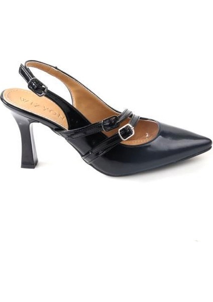 Wzy 02817 8,5 Cm Topuklu Kadın Arkası Açık Stiletto Ayakkabı fiyatları