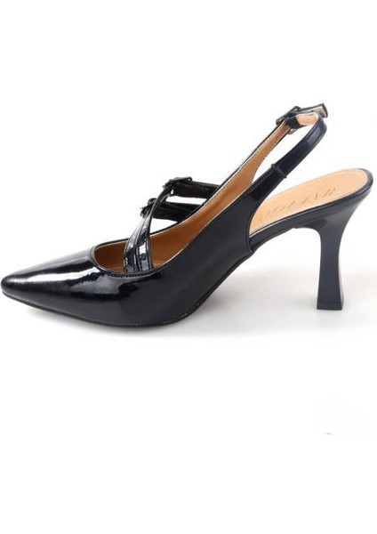Wzy 02817 8,5 Cm Topuklu Kadın Arkası Açık Stiletto Ayakkabı modelleri