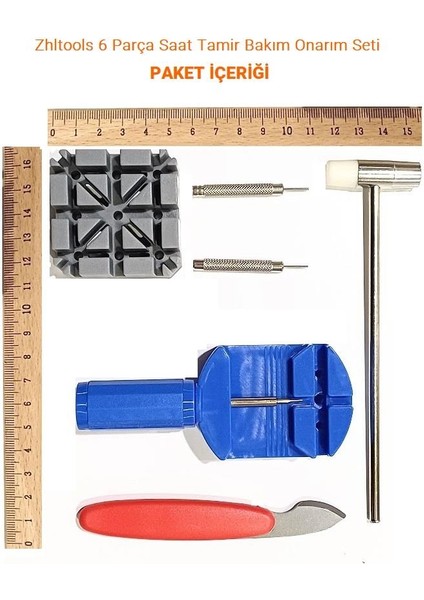 6 Parça Saat Tamir Bakım Onarım Seti
